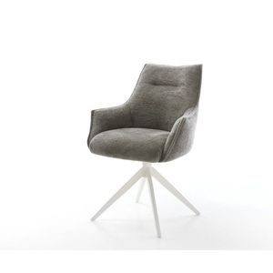 Jedálenská stolička Alja-Flex s opierkami bouclé mäkký tmavobéžová vyobraziť