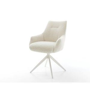 Jedálenská stolička Alja-Flex s opierkami teddy látka béžová krížová vyobraziť