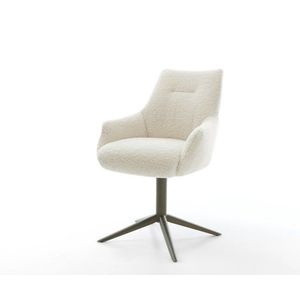 Jedálenská stolička Alja-Flex s opierkami teddy látka béžová krížová vyobraziť