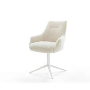 Jedálenská stolička Alja-Flex s opierkami teddy látka béžová krížová vyobraziť