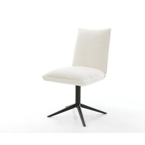 Jedálenská stolička Lelio-Flex bouclé mäkký béžová podstava čierna vyobraziť