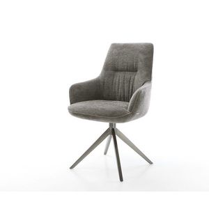 Jedálenská stolička Zelia-Flex s opierkami bouclé mäkký tmavobéžová vyobraziť