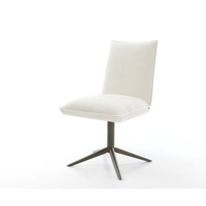 Jedálenská stolička Lelio-Flex bouclé mäkký béžová krížová podstava vyobraziť