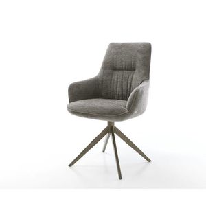 Jedálenská stolička Zelia-Flex s opierkami bouclé mäkký tmavobéžová vyobraziť