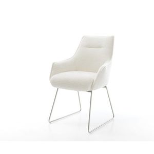 Jedálenská stolička Alja-Flex s opierkami bouclé mäkký béžová tenká vyobraziť