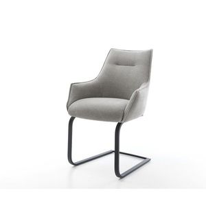 Konzolová jedálenská stolička Alja-Flex s opierkami texturovaná látka vyobraziť