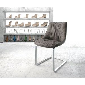 Konzolová jedálenská stolička Elda-Flex antracitová vintage plochý vyobraziť