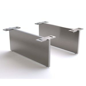 Podstava závesné 15 cm nerezová oceľ kefovaná pre skrine hĺbky 40 cm vyobraziť