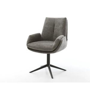 Jedálenská stolička Clea-Flex bouclé mäkký tmavobéžová podstava vyobraziť