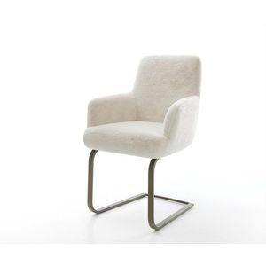 Konzolová jedálenská stolička Heira-Flex s opierkami plyšový manšester vyobraziť