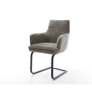 Konzolová jedálenská stolička Heira-Flex s opierkami bouclé mäkký vyobraziť