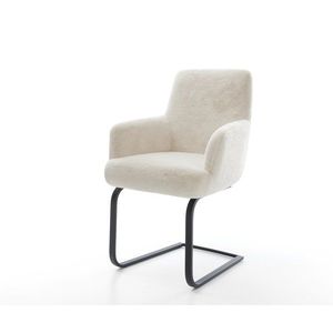 Konzolová jedálenská stolička Heira-Flex s opierkami plyšový manšester vyobraziť