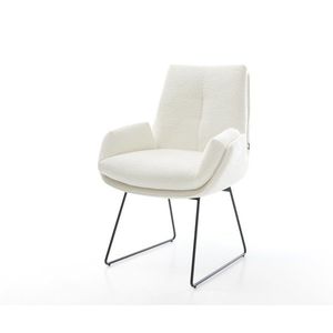 Jedálenská stolička Clea-Flex bouclé mäkký béžová tenká podstava vyobraziť