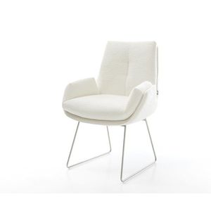 Jedálenská stolička Clea-Flex bouclé mäkký béžová tenká podstava vyobraziť