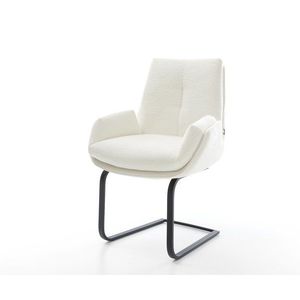 Konzolová jedálenská stolička Clea-Flex bouclé mäkký béžová konzolová vyobraziť