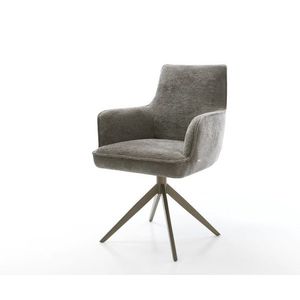 Jedálenská stolička Heira-Flex s opierkami bouclé mäkký tmavobéžová vyobraziť