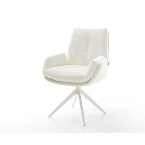 Jedálenská stolička Clea-Flex bouclé mäkký béžová krížová podstava vyobraziť