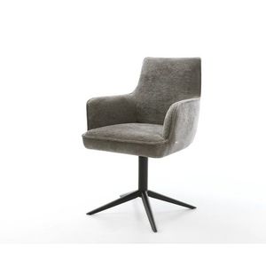 Jedálenská stolička Heira-Flex s opierkami bouclé mäkký tmavobéžová vyobraziť