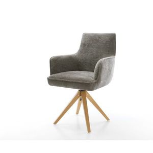 Jedálenská stolička Heira-Flex s opierkami bouclé mäkký tmavobéžová vyobraziť