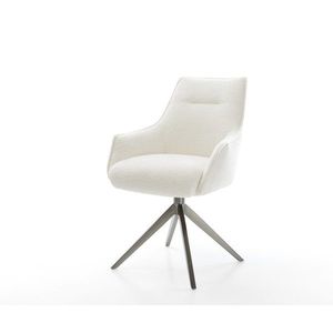 Jedálenská stolička Alja-Flex s opierkami bouclé mäkký béžová krížová vyobraziť