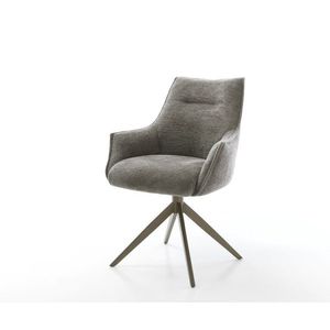 Jedálenská stolička Alja-Flex s opierkami bouclé mäkký tmavobéžová vyobraziť