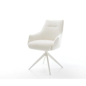 Jedálenská stolička Alja-Flex s opierkami bouclé mäkký béžová krížová vyobraziť