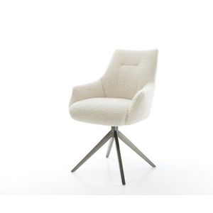 Jedálenská stolička Alja-Flex s opierkami teddy látka béžová krížová vyobraziť