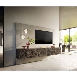 TV stolík Cuor 220 cm keramika emperador extra leštený tmavohnedá 1 vyobraziť