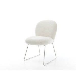 Jedálenská stolička Nube-Flex bouclé mäkký béžová tenká podstava vyobraziť