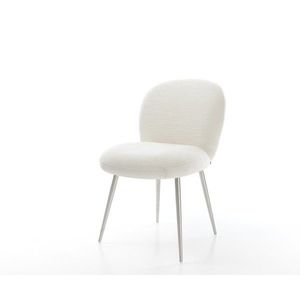 Jedálenská stolička Nube-Flex bouclé mäkký béžová 4-nohá zúžená vyobraziť