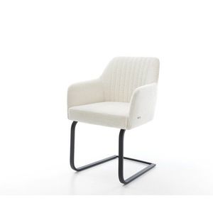 Konzolová jedálenská stolička Greg-Flex bouclé mäkký béžová konzolová vyobraziť