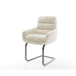 Konzolová jedálenská stolička Abelia-Flex s opierkami plyšový vyobraziť