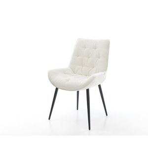 Jedálenská stolička Taimi-Flex bouclé mäkký béžová 4-nohá zúžená vyobraziť