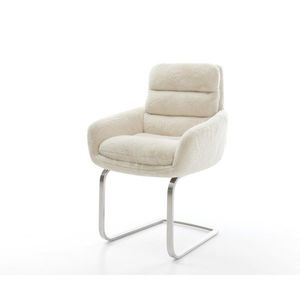 Konzolová jedálenská stolička Abelia-Flex s opierkami plyšový vyobraziť