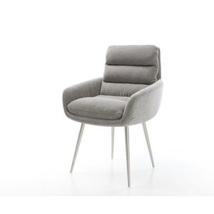 Jedálenská stolička Abelia-Flex s opierkami texturovaná látka mäkký vyobraziť