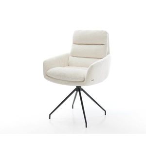 Jedálenská stolička Abelia-Flex s opierkami bouclé mäkký béžová vyobraziť