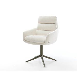 Jedálenská stolička Abelia-Flex s opierkami bouclé mäkký béžová vyobraziť