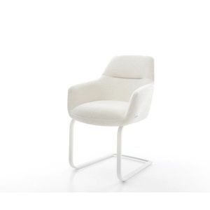 Konzolová jedálenská stolička Pejo-Flex bouclé mäkký béžová konzolová vyobraziť