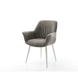 Jedálenská stolička Keila-Flex s opierkami bouclé mäkký tmavobéžová 4 vyobraziť