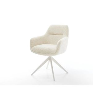 Jedálenská stolička Pejo-Flex teddy látka béžová krížová podstava vyobraziť