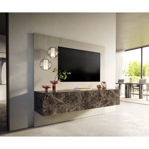 TV stolík Cuor 180 cm keramika emperador extra leštená tmavohnedá 1 vyobraziť