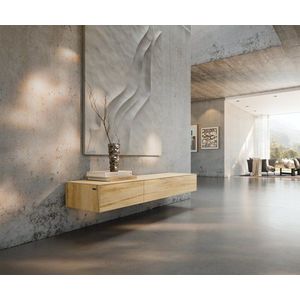 TV stolík Cuor 150 cm keramika Laminam® sabbia v dubovej farbe 1 vyobraziť