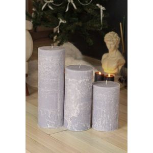 Súprava sviečok (3 kusy) Dev Sutun - Grey vyobraziť