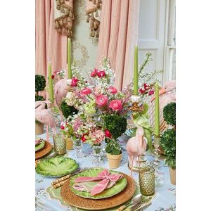 Candle Set (4 Pieces) Pastel 4 - Green v2 vyobraziť