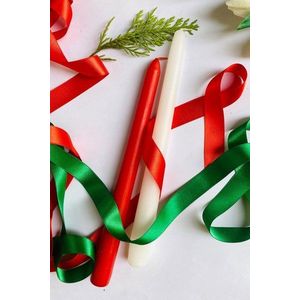 Súprava sviečok (2 kusy) Premium Christmas 2 - Red, White vyobraziť