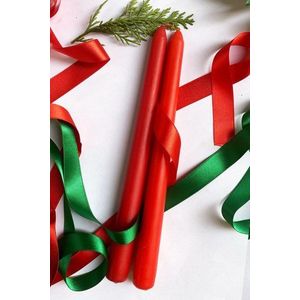 Súprava sviečok (2 kusy) Premium Christmas 2 - Red vyobraziť