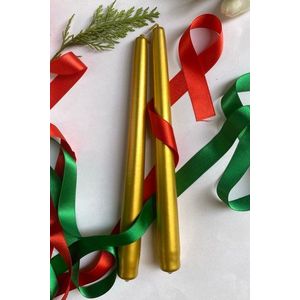 Súprava sviečok (2 kusy) Premium Christmas 2 - Gold vyobraziť