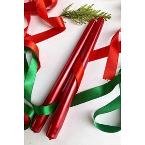 Súprava sviečok (2 kusy) Premium Christmas 2 - Dark Red vyobraziť