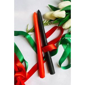 Súprava sviečok (2 kusy) Premium Christmas 2 - Black, Red vyobraziť