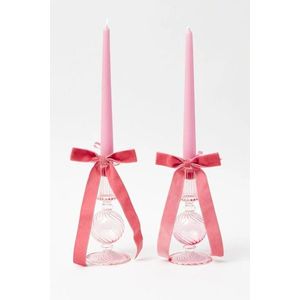 Súprava sviečok (2 kusy) Pastel 2 - Pink vyobraziť